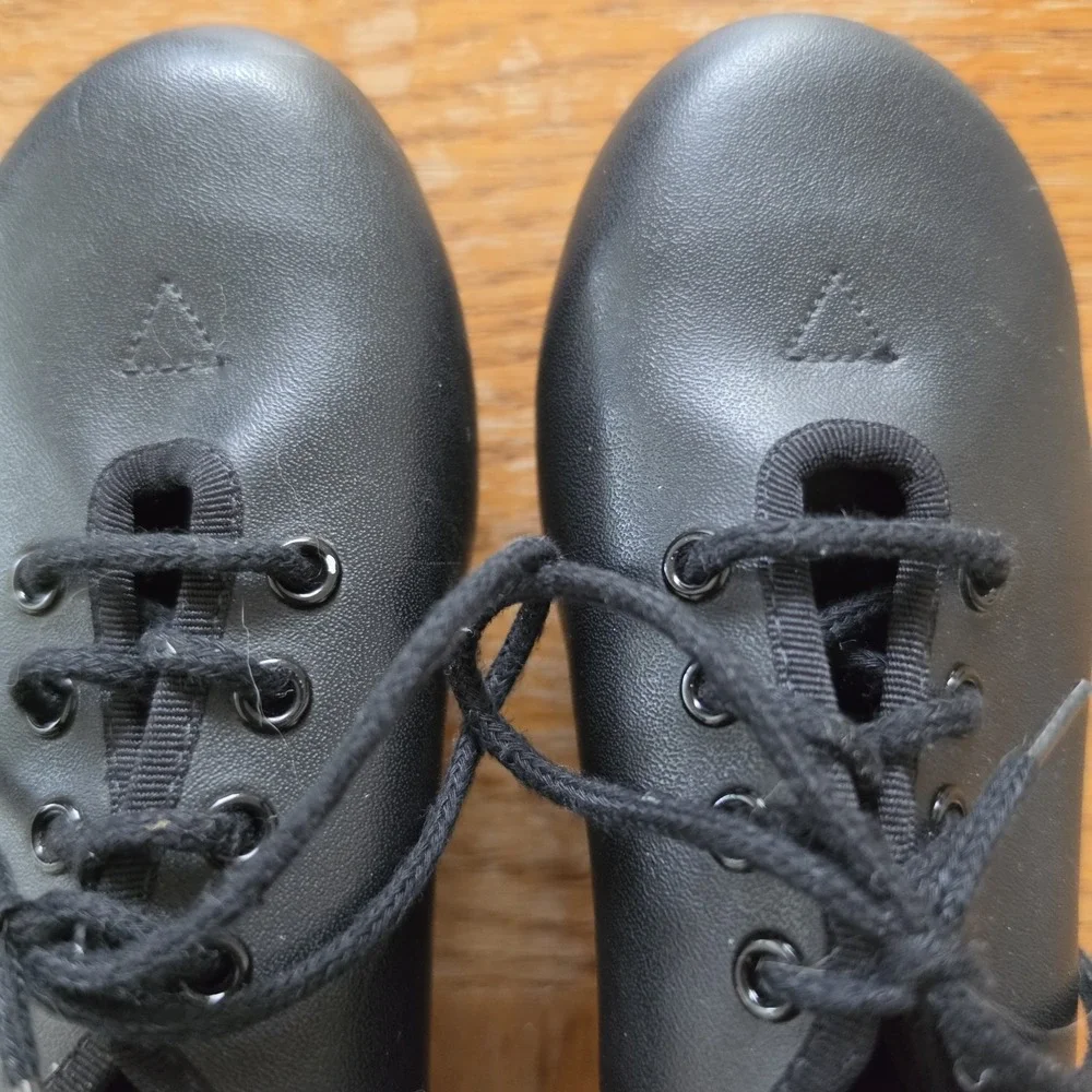 Bloch Techno Tap Dance Shoes Black Lace Up Dance Now Kid's Size 11 M *read*